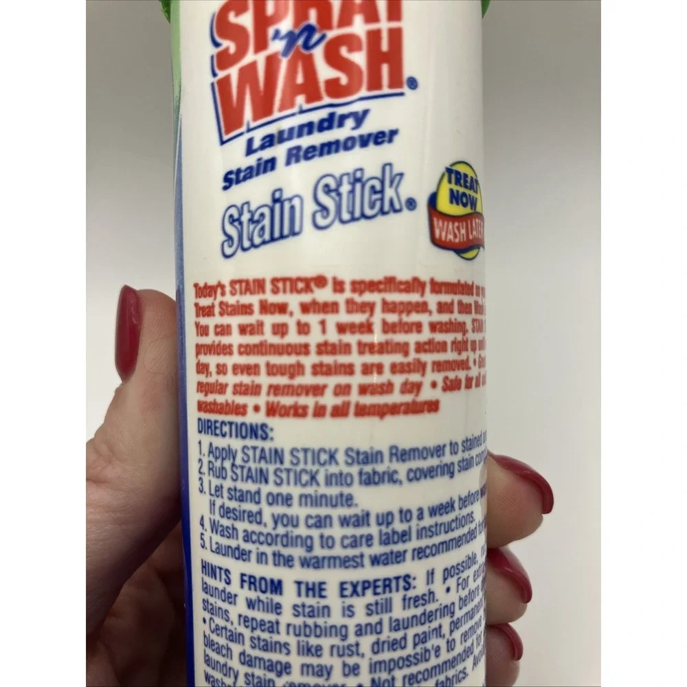 Spray 'n Wash Laundry Pre-Treater Stain Remover Stick 1998 4.4 oz Discontinued